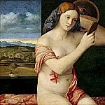 Giovanni Bellini - Naked Young Woman in Front of the Mirror