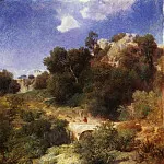 Адольф фон Менцель - Итальянский пейзаж