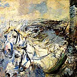 Giovanni Boldini - Two White Horses 1881–86
