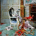 Girl Reading in a Salon 1876, Giovanni Boldini