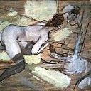 Nude Woman reclining on Yellow Cushions, Giovanni Boldini
