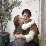 A Little Coaxing, Adolphe William Bouguereau