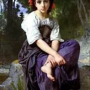 At the Edge of the River, Adolphe William Bouguereau