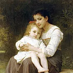 The eldest sister, Adolphe William Bouguereau