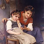 Petite boudeuse, Adolphe William Bouguereau