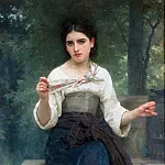 Sewing girl, Adolphe William Bouguereau