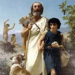 Homer and his guide, Adolphe William Bouguereau