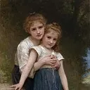 Two sisters, Adolphe William Bouguereau