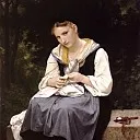 A young working woman, Adolphe William Bouguereau