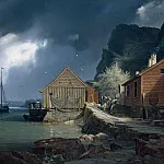 Юлиус Гюбнер - Рыбацкий поселок Сольсвик, Норвегия