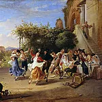 Карл Блехен - Праздник сбора винограда в Римской Кампанье