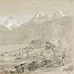 Landscape with Jungfrau, Thomas Cole