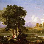 Landscape With A Round Temple, Thomas Cole