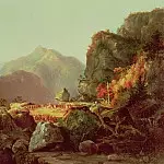 Scene from The Last of the Mohicans, by James Fenimore Cooper , Thomas Cole