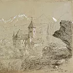 Castle of Spiez, Lake Thun, Thomas Cole