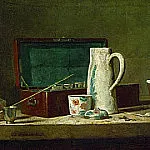 Still-Life with Pipe an Jug, Jean Baptiste Siméon Chardin
