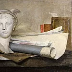 Still life with attributes of the arts, Jean Baptiste Siméon Chardin