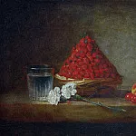 Basket with wild strawberries, Jean Baptiste Siméon Chardin