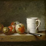 Still Life with a White Mug, Jean Baptiste Siméon Chardin