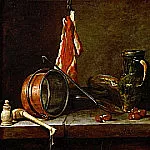 Menu du Gras et ustensil de cuisine, Jean Baptiste Siméon Chardin