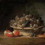 Basket with grapes, Jean Baptiste Siméon Chardin
