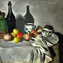 Ганс Тома - кувшин, бутылка, чашки и фрукты
