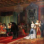 Поль Деларош - Умирающий кардинал Мазарини, 1830