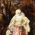 Восточная женщина со своей дочерью