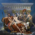 Jacques-Louis David - Mars Disarmed by Venus and the Three Graces
