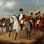 Адольф фон Менцель - Наполеон I со своими генералами