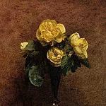 Ignace-Henri-Jean-Theodore Fantin-Latour - Fleurs Roses Marechal Neil