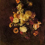 Bouquet of Flowers, Ignace-Henri-Jean-Theodore Fantin-Latour
