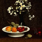 Ignace-Henri-Jean-Theodore Fantin-Latour - Still Life With Flowers
