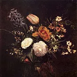 Ignace-Henri-Jean-Theodore Fantin-Latour - Flowers