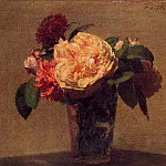 Flowers in a Vase, Ignace-Henri-Jean-Theodore Fantin-Latour