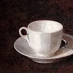 Игнас-Анри-Жан-Теодор Фантен-Латур - Белые чашка и блюдце