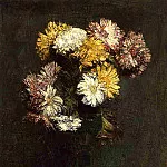 Chrysanthemums, Ignace-Henri-Jean-Theodore Fantin-Latour