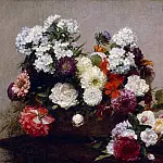 Still Life with Flowers, Ignace-Henri-Jean-Theodore Fantin-Latour
