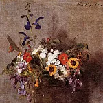 Игнас-Анри-Жан-Теодор Фантен-Латур - Разнообразные цветы