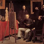 A Studio in The Batignolles, Ignace-Henri-Jean-Theodore Fantin-Latour