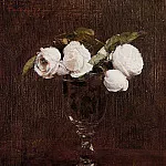 Vase of Roses, Ignace-Henri-Jean-Theodore Fantin-Latour