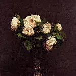 White Roses, Ignace-Henri-Jean-Theodore Fantin-Latour