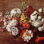 Игнас-Анри-Жан-Теодор Фантен-Латур - Букет цветов