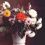 Autumn bouquet, Ignace-Henri-Jean-Theodore Fantin-Latour