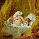 Girl with a dog, Jean Honore Fragonard