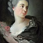 Portrait of a young woman, presumably Marie-Therese Colombe, Jean Honore Fragonard