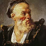 Bust of an Old Man Wearing a Cap, Jean Honore Fragonard