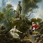 The Progress of Love: The Meeting, Jean Honore Fragonard