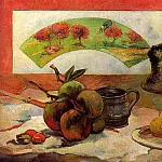 Paul Gauguin - Still Life with Fan, 1889, oil on canvas, Musee dOr
