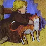 Поль Гоген - Мими и ее кошка